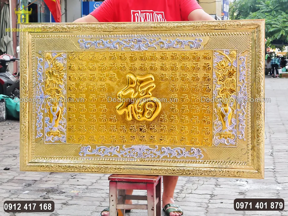 Khung tranh liền đồng v&agrave;ng chắc chắc